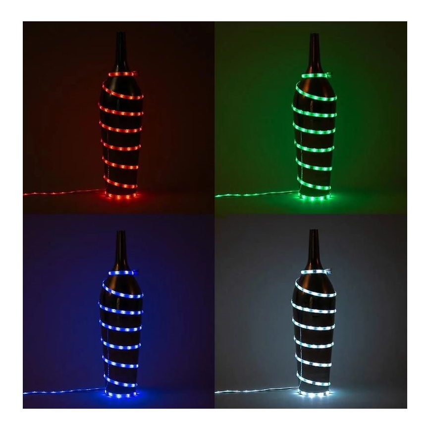 Brilo - Ruban RGBW à intensité variable 6,5m LED/22W/230V + télécommande