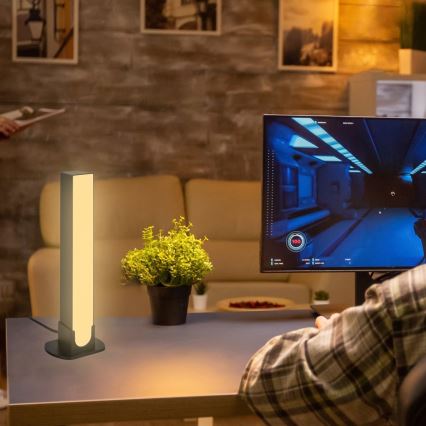 Brilo - SET 2x LED RGBIC Dimbaar tafellamp LED/12W/230V 3000-6500K Wi-Fi Tuya