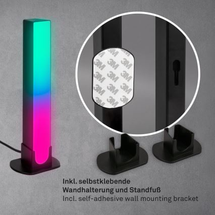 Brilo - SET 2x LED RGBIC Dimbaar tafellamp LED/12W/230V 3000-6500K Wi-Fi Tuya