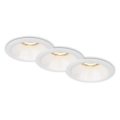Brilo - SET 3x Badkamer inbouwverlichting 1xGU10/9W/230V IP23 wit