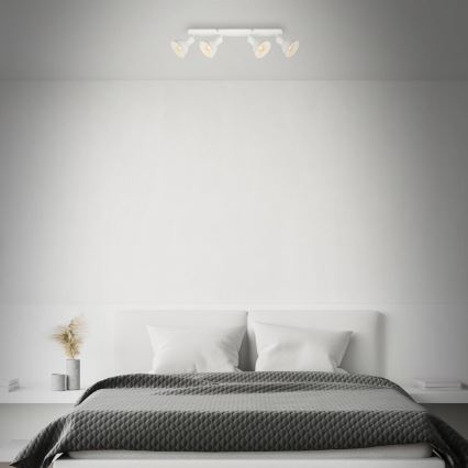 Brilo - Spot RETRO 4xE14/25W/230V wit