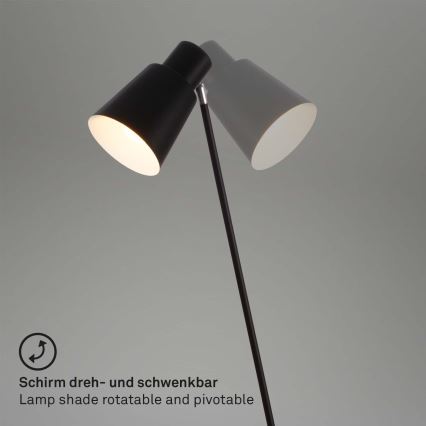 Brilo - Staande Lamp 1xE27/10W/230V zwart