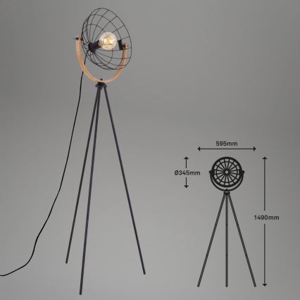 Brilo - Staande Lamp MESH 1xE27/40W/230V