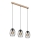 Brilo - Suspension filaire WAKTU 3xE27/60W/230V hévéa