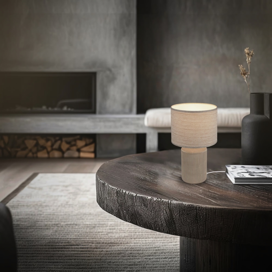 Brilo - Tafellamp INO 1xE14/10W/230V bruin