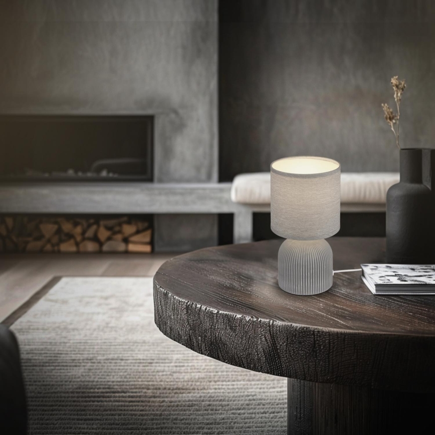 Brilo - Tafellamp INO 1xE14/10W/230V grijs