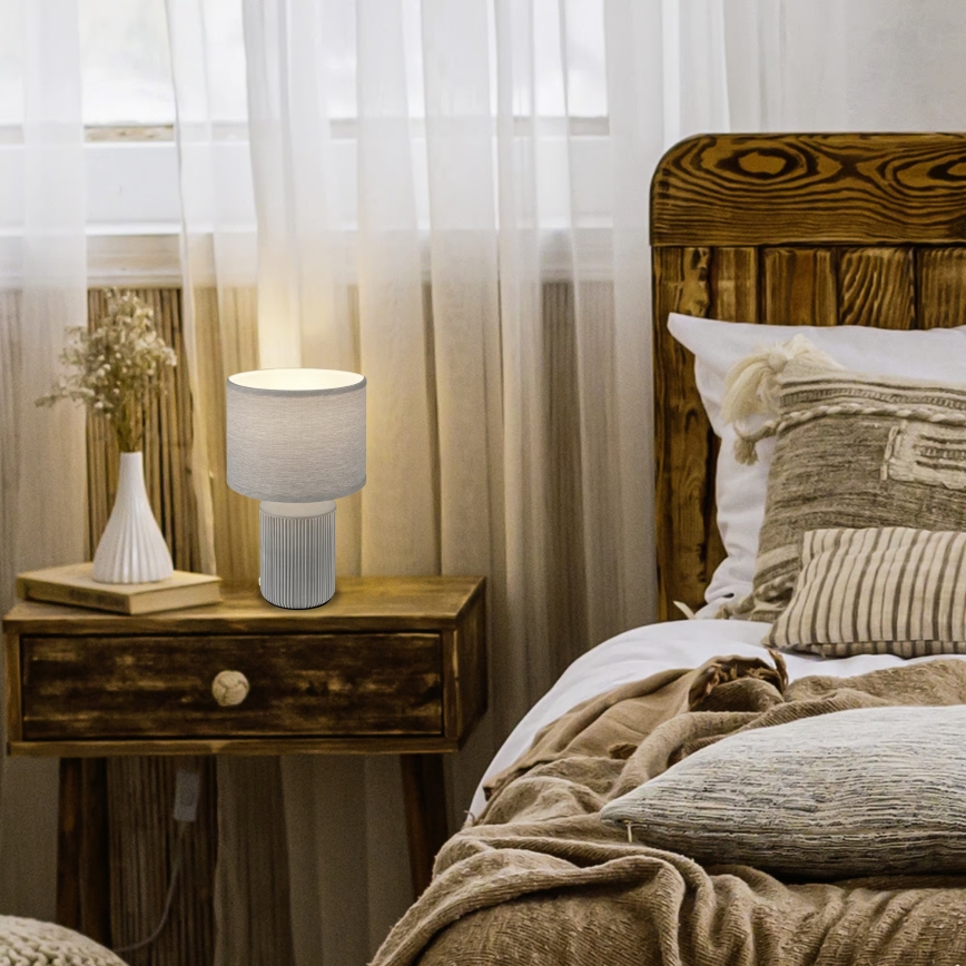 Brilo - Tafellamp INO 1xE14/10W/230V grijs