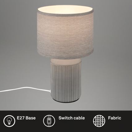 Brilo - Tafellamp INO 1xE14/10W/230V grijs