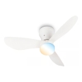 Brilo - Ventilateur de plafond LED à intensité variable LUFITO LED/15W/230V 3000/4000/6000K blanc + télécommande
