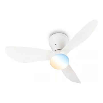 Brilo - Ventilateur de plafond LED à intensité variable LUFITO LED/15W/230V 3000/4000/6000K blanc + télécommande