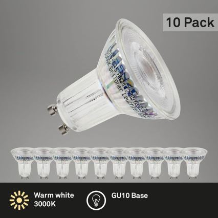 Briloner 0548-003 - SET 10x LED Lamp GU10/3,5W/230V 3000K