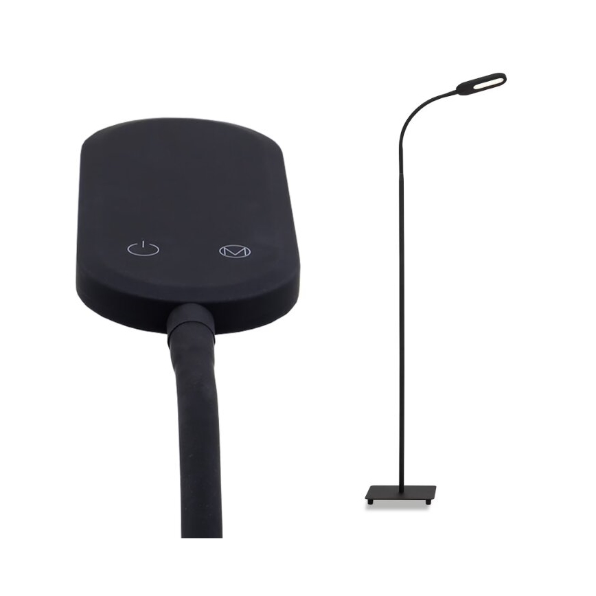 Briloner 1297-015 - LED dimbare flexibele vloerlamp LED/6,6W/230V 3000K/4000K/6000K