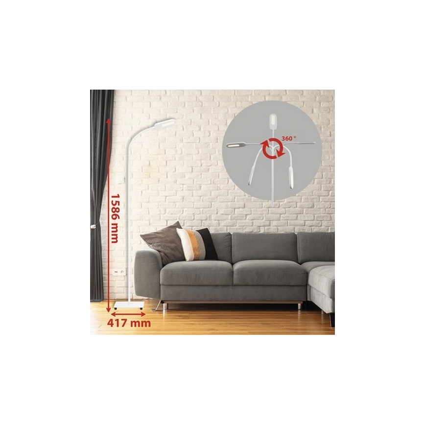 Briloner 1297-016 - LED Dimbaar aanraken Staande lamp LED/8W/230V 3000/4000/6000K