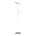 Briloner 1328-022 - Lampadaire dimmable LED/21W/230V + LED/3,5W chrome mat