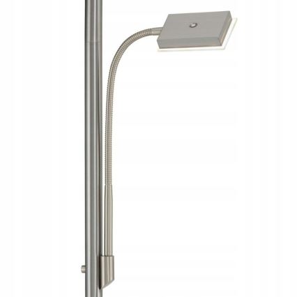 Briloner 1328-022 - Lampadaire dimmable LED/21W/230V + LED/3,5W chrome mat