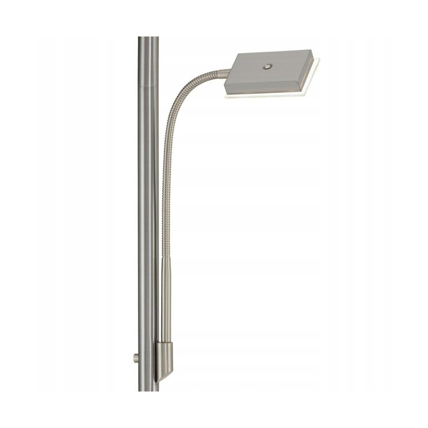 Briloner 1328-022 - Lampadaire dimmable LED/21W/230V + LED/3,5W chrome mat