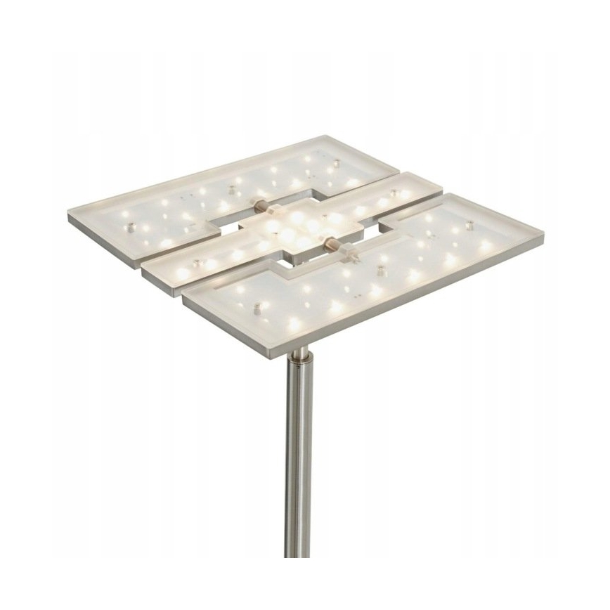 Briloner 1328-022 - Lampadaire dimmable LED/21W/230V + LED/3,5W chrome mat