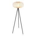 Briloner 1759011 - Lampadaire 1x E27/10W/230V bambou/noir