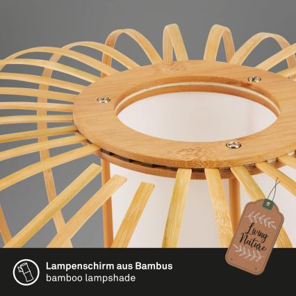 Briloner 1759011 - Lampadaire 1x E27/10W/230V bambou/noir