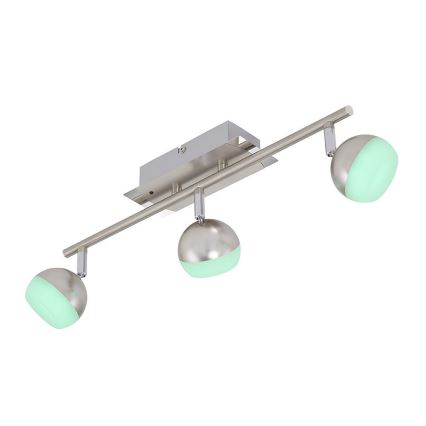 Briloner 2040-032 - Spot à intensité variable LED RGB 3xLED/3,3W/230V + télécommande