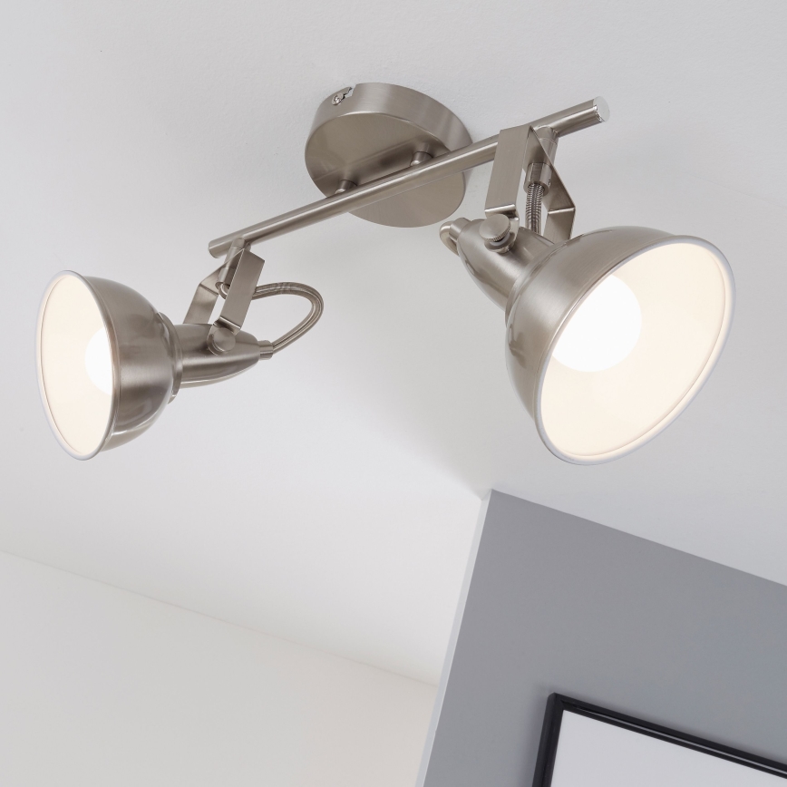Briloner 2049-022 - Spot SOFT 2xE14/40W/230V mat chroom