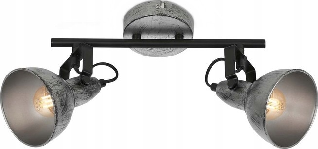Briloner 2049-024 - Spot RETRO 2xE14/40W/230V gris