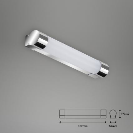 Briloner 2051-018 - Éclairage miroir salle de bain LED/8W/230V IP44