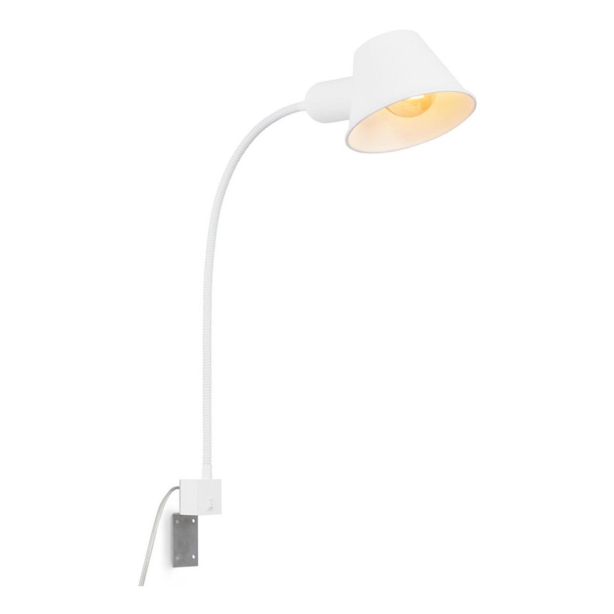 Briloner 2079-016 - Muur flexible lamp 1xE27/10W/230V wit