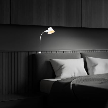 Briloner 2079-016 - Muur flexible lamp 1xE27/10W/230V wit