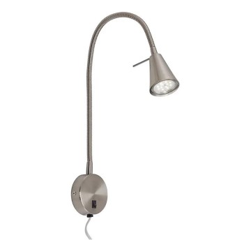 Briloner 2082-012 - LED flexibele wandlamp COMFORT LIGHT 1xGU10/5W/230V mat chroom