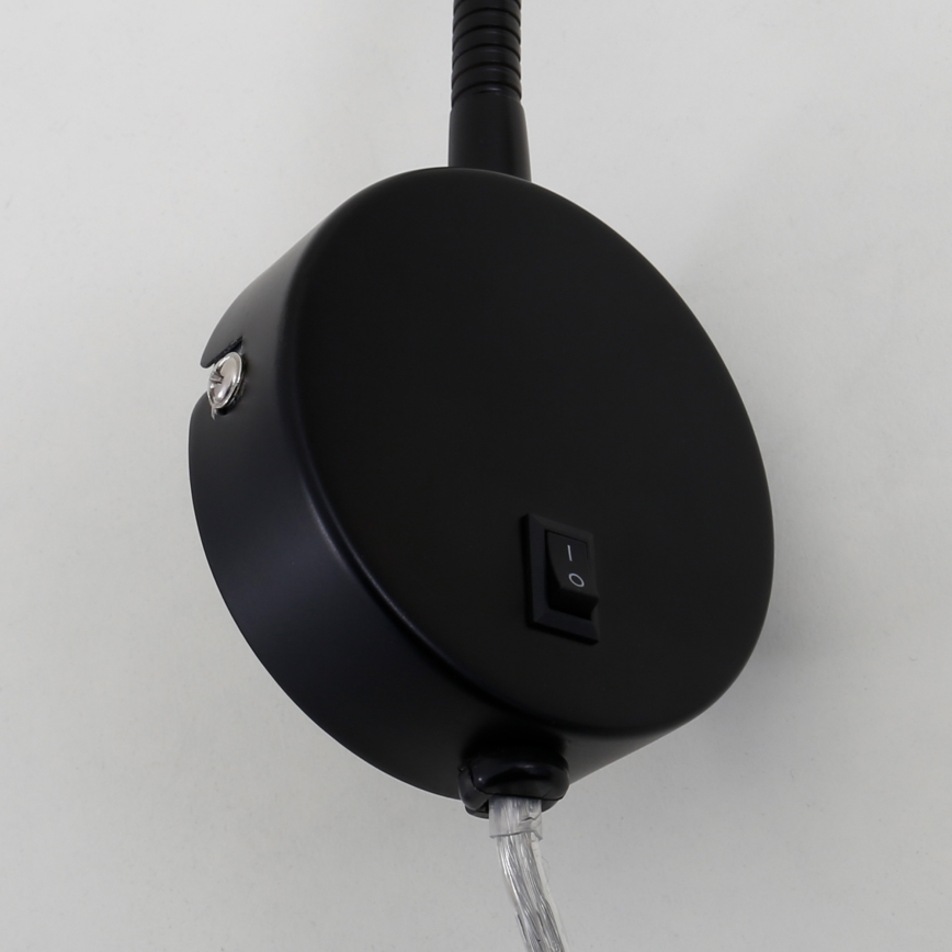 Briloner 2082-015 - Lampe murale LED flexible COMFORT LIGHT 1xGU10/5W/230V noire