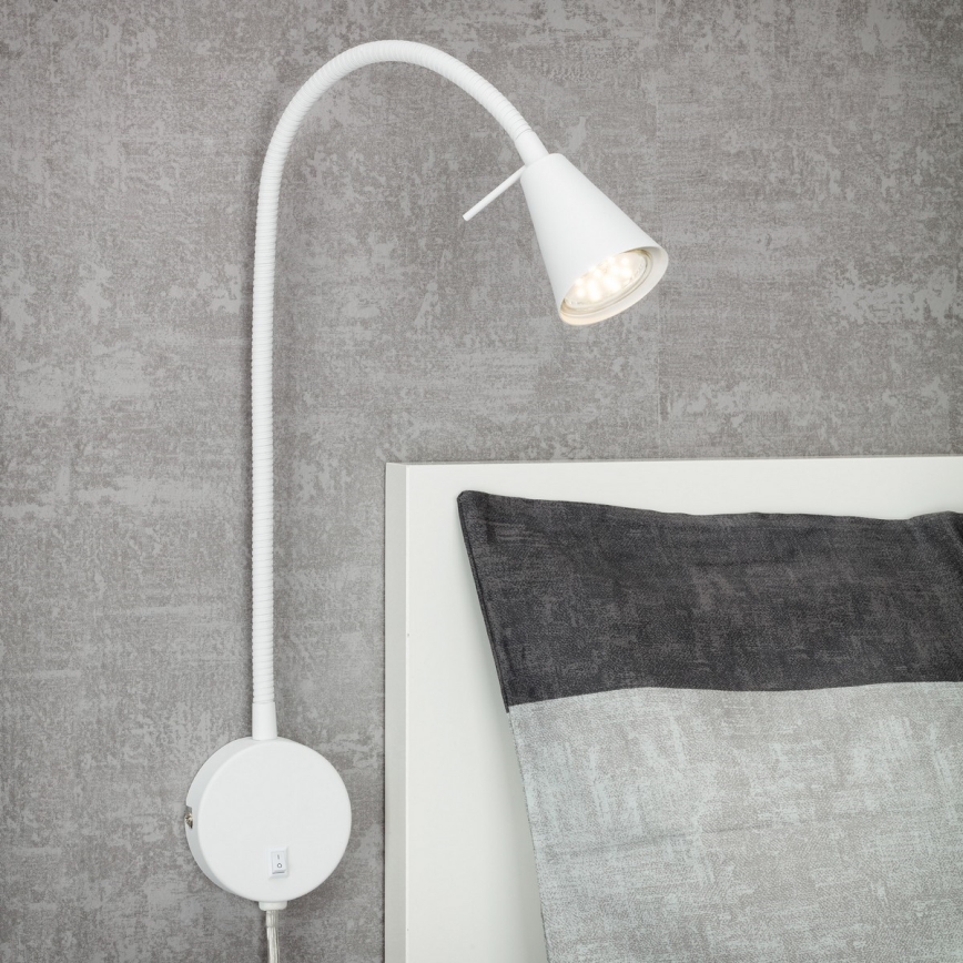 Briloner 2082-016 - Lampe murale LED flexible COMFORT LIGHT 1xGU10/5W/230V blanche