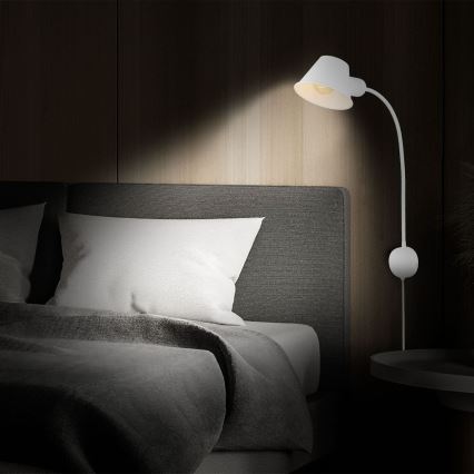 Briloner 2089-016 - Applique murale flexible BRELLO 1xE27/10W/230V blanche