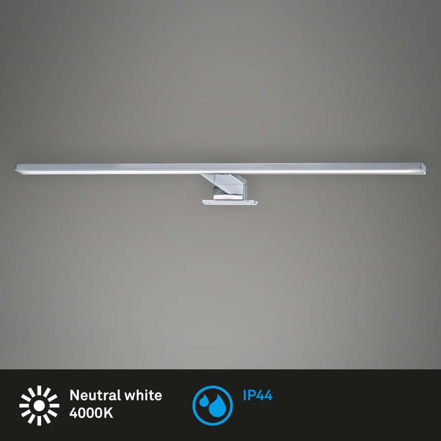 Briloner 2104-118 - Éclairage de miroir pour salle de bains LED/8W/230V, 60 cm, chrome mat