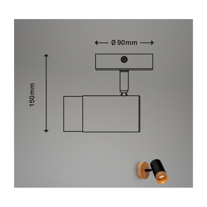 Briloner 2144015 - Wandspot SPOT 1xGU10/9W/230V