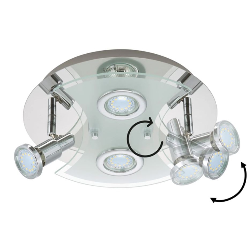 Briloner 2159-048LM - Spot LED SPLASH 4xGU10/3W/230V