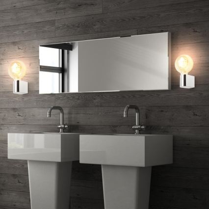 Briloner 2182-018 - Applique murale pour salle de bains DONGA 1xE27/10W/230V IP44 chrome brillant