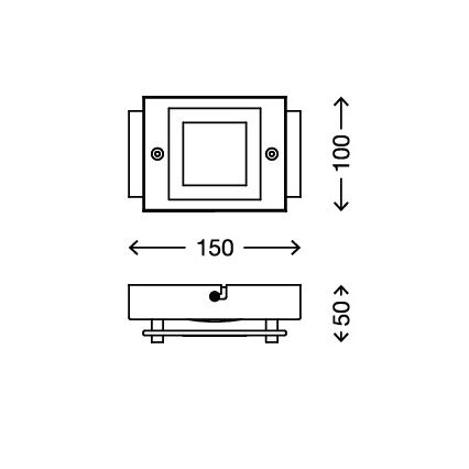 Briloner - 2213-018 - Plafonnier salle de bain SPLASH LED/4,5W/230V IP44