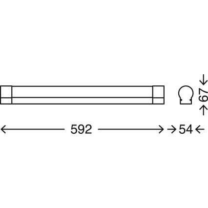 Briloner 2220-118 - Luminaire salle de bain à intensité variable COOL&COSY LED/12W/230V 2700/4000K IP44