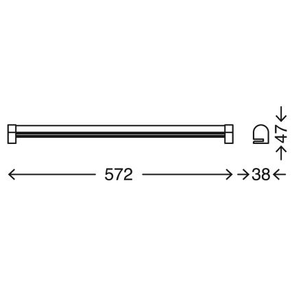 Briloner 2243-118 - LED Dimbare badkamerspiegelverlichting COOL&COSY LED/10W/230V 2700/4000K IP44