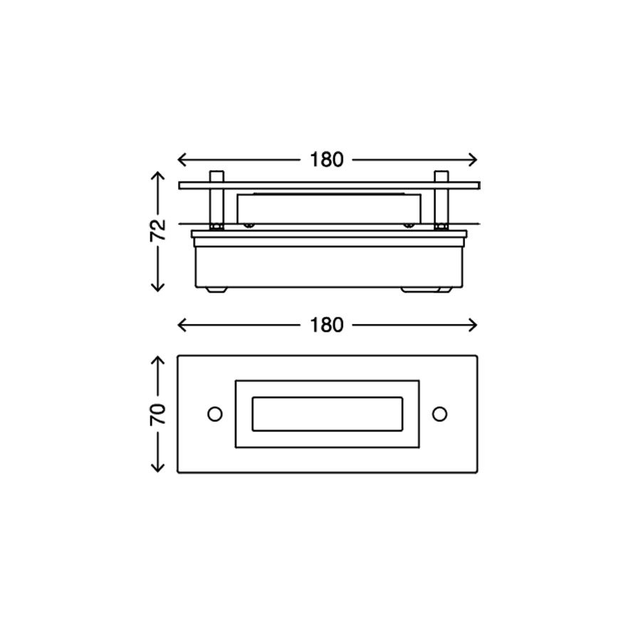 Briloner - 2262-018 - Plafonnier salle de bain SURF LED/6W/230V IP44