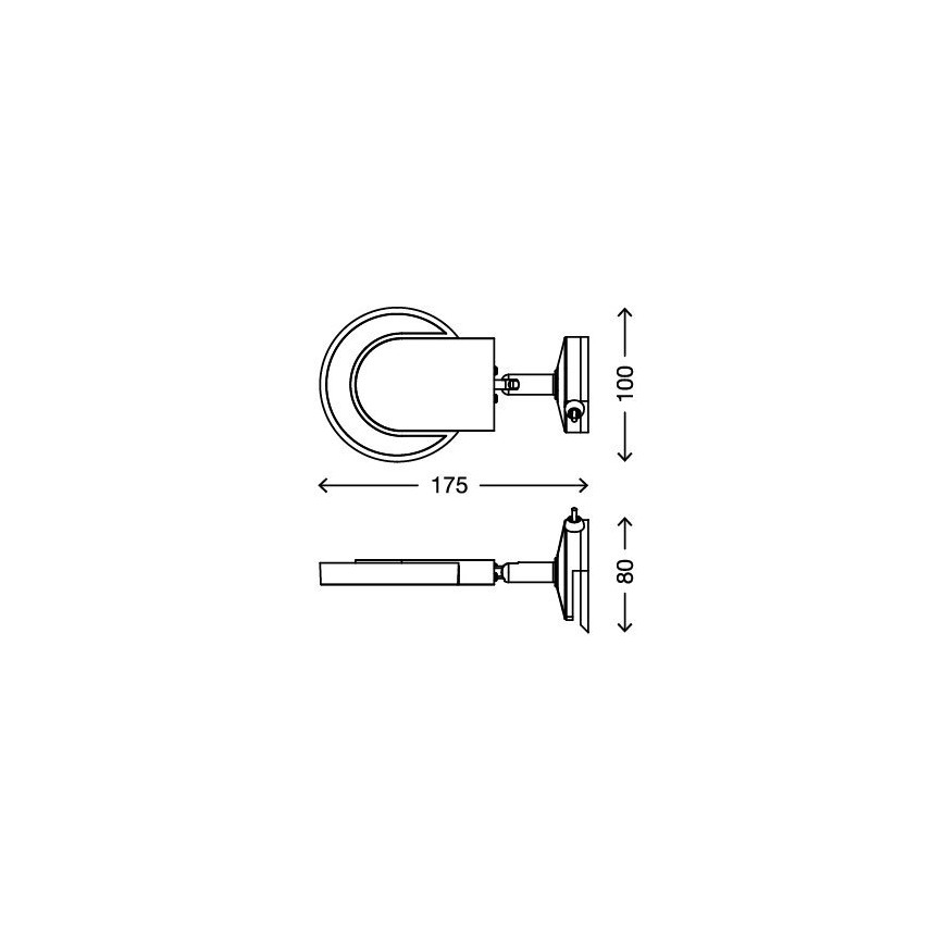 Briloner 2297-018 - LED Spiegelverlichting SURF 1xLED/4,5W/230V