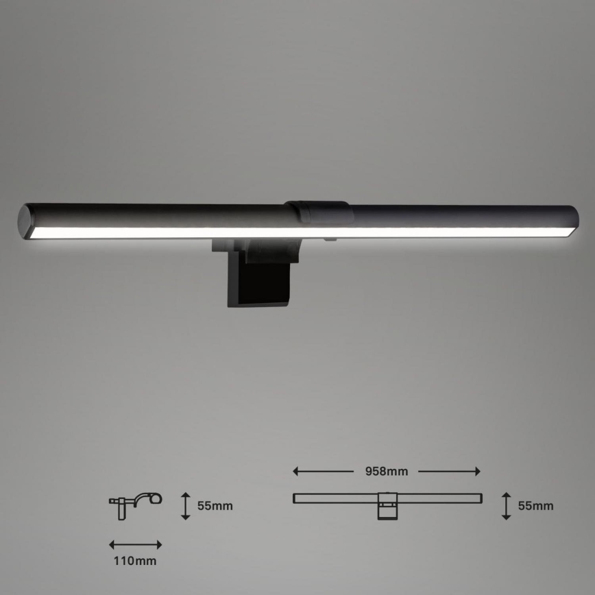 Briloner 2303-015 - Éclairage d'écran à intensité variable LED/3,5W/230V 2700/4000/6500K