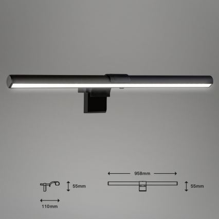 Briloner 2303-015 - LED dimbare monitorverlichting LED/3,5W/230V 2700/4000/6500K