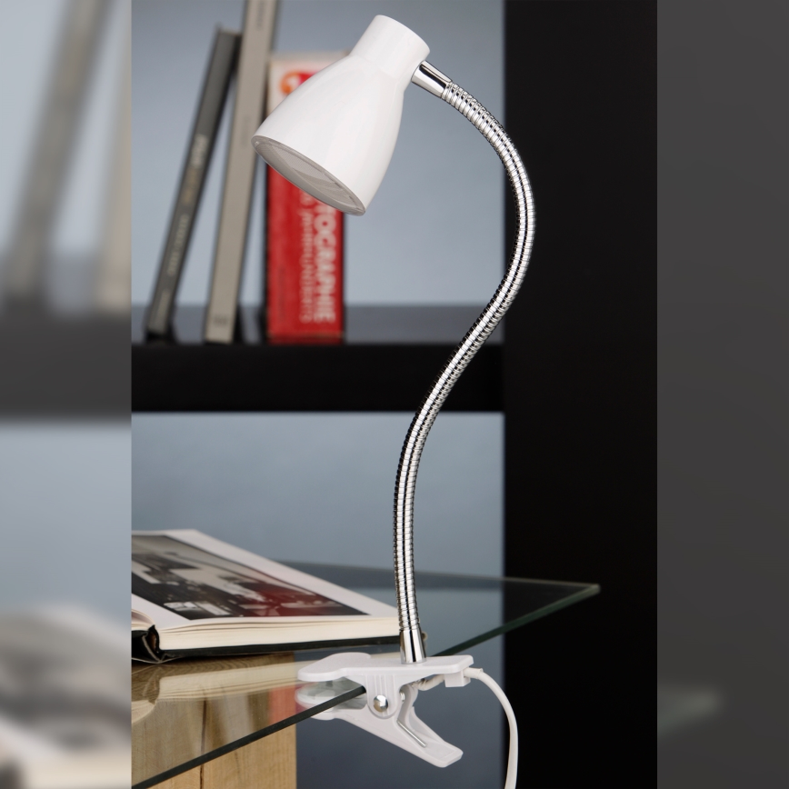 Briloner 2615-016P - LED Lamp met klem GRIP LED/2,5W/230V wit