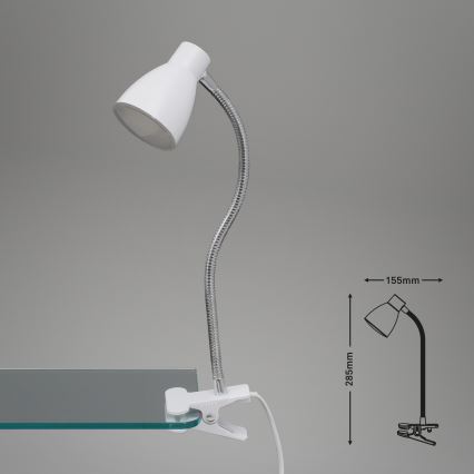 Briloner 2615-016P - LED Lamp met klem GRIP LED/2,5W/230V wit