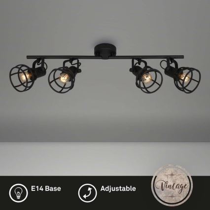 Briloner 2669-045 - Spot RETRO 4xE14/25W/230V
