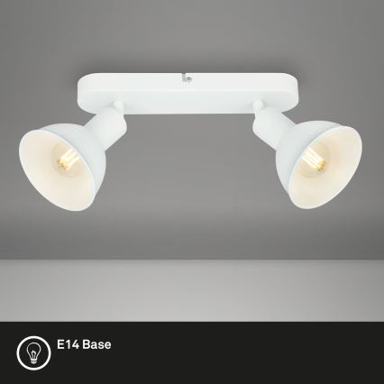 Briloner 2674-026 - Spot RETRO 2xE14/25W/230V blanc