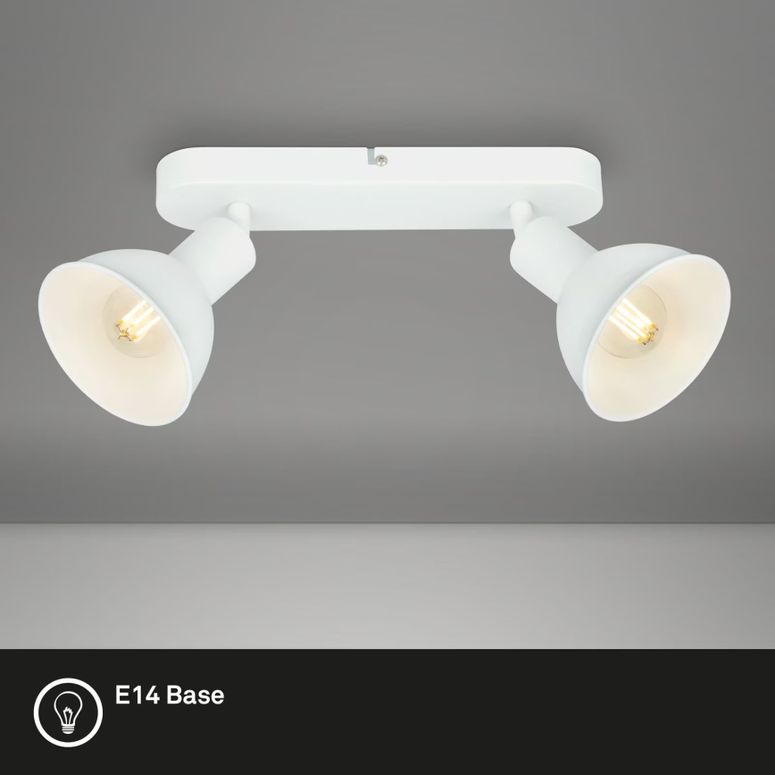 Briloner 2674-026 - Spot RETRO 2xE14/25W/230V blanc