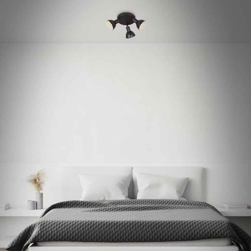 Briloner 2674-035 - Spot RETRO 3xE14/25W/230V noir